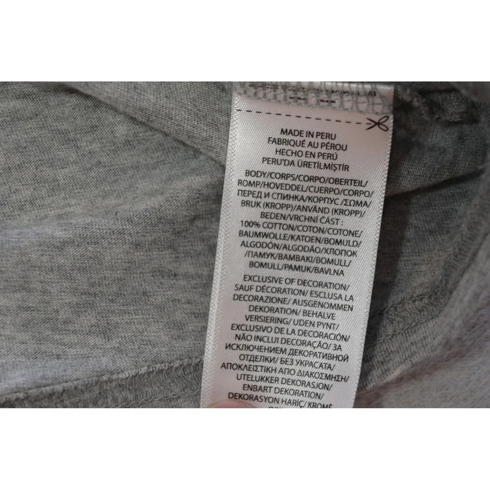 Polo Ralph Lauren Hooded T-Shirt Mens Medium Grey Long Sleeve Pony Excellent
